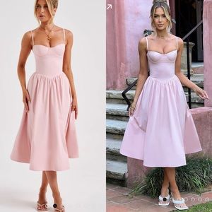 DAISEY MIDI DRESS - BLUSH